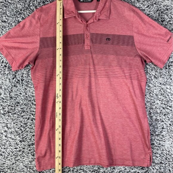 TRAVIS MATHEW Two Minute‎ Drill Polo Mens SZ L Pima Cotton Quick Dry Peru Golf - Picture 7 of 8